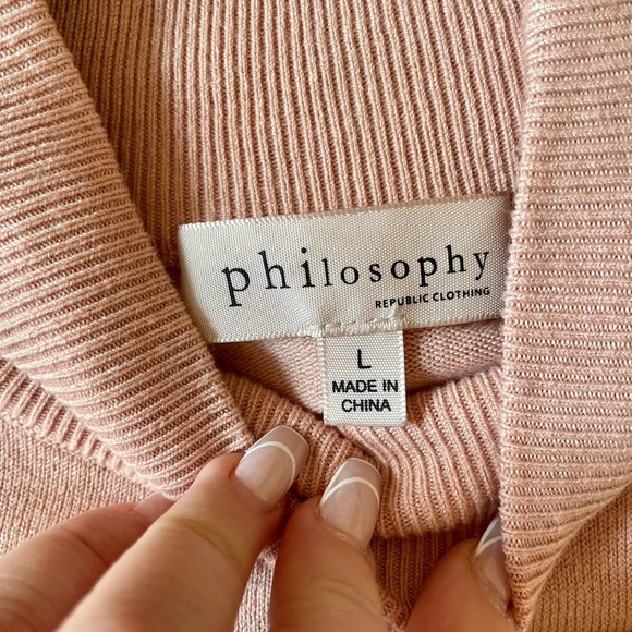 Philosophy Mock Neck Sweater - Picture 4 of 5